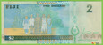 FIDŻI 2 Dollars ND/2002 P104a B515a BK UNC 