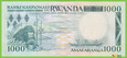 RWANDA 1000 Francs 1988 P21 D UNC 