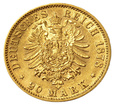 BAWARIA  - 20 MAREK 1878 D - BARDZO RZADKA - NAKŁAD 50 T 