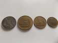 Niemcy - Saarland 1955-54 r. Zestaw monet 10+20+50+100 Franken
