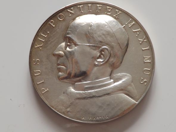Watykan 1958 - Pius XII – Opus Iustitiae Pax - Medal Srebro 0.925 