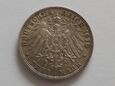 Niemcy , Bawaria 3 Marki 1910 Otto D 