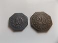 10 + 20  Pfennig Schwarzburg - Sondershausen  Kriegsnotgeld 1920