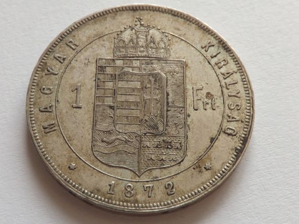 Węgry 1 Forint 1872 K.B. Franciszek Józef I 