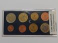 Irlandia kompletny rok 2002 Set monet Euro , 8 x UNC-