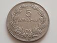 Grecja 1930 moneta 5 Drachm * 30 mm *