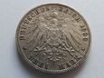 Niemcy , Wirtembergia 3 Marki 1909 Wilhelm II