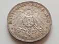 Niemcy , Saksonia 3 Marki 1910 E