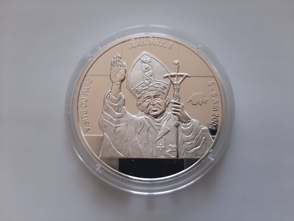 Kongo 10 Francs 2004 Wizyta Jana Pawła II
