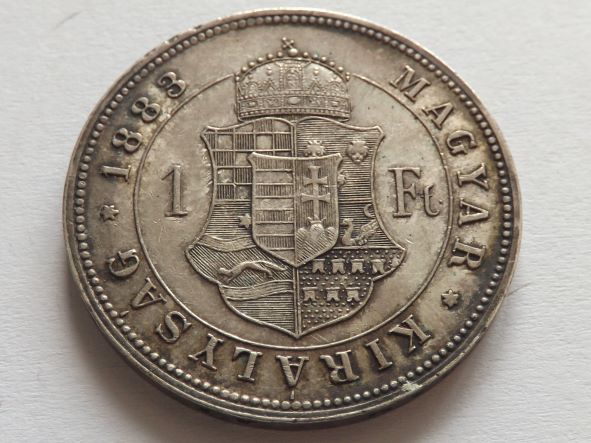 Węgry 1 Forint 1883 K.B. Franciszek Józef I 