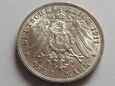 Wirtembergia 3 Marki 1911 Rocznica Ślubu Wilhelma II i Charlotty 