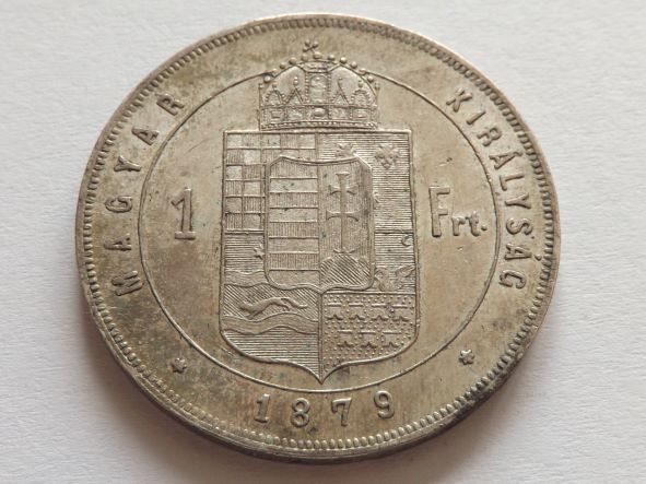 Węgry 1 Forint 1879 K.B. Franciszek Józef I 