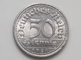 Niemcy - Weimar 1920 moneta 50 Pfennig  F