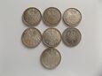 Niemcy 1875 - 1915 monety 1 Marka 7 sztuk Ag 0.900