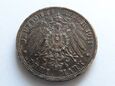 Niemcy , Wirtembergia 3 Marki 1911 Wilhelm II
