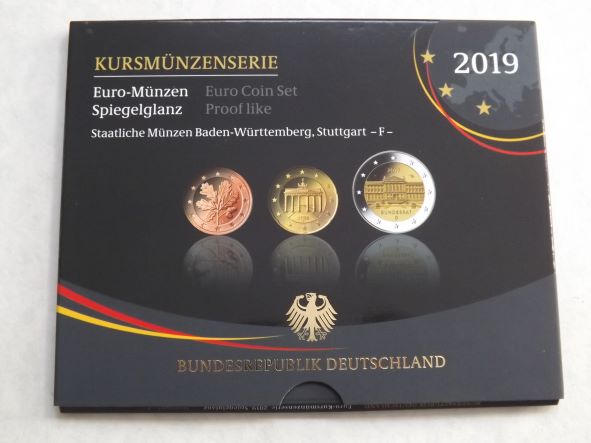 Niemcy Oficjalna  Edycja Proof like * Set Euro 2019 F *