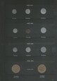 Trzy klasery Fischera z monetami PRL z lat 1949 - 1990